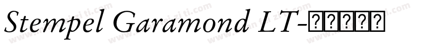 Stempel Garamond LT字体转换